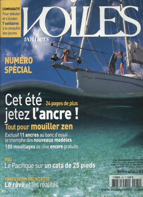 Livrenpoche : Voiles et voiliers n°461 : Cet été jetez l'ancre - Collectif - Livre