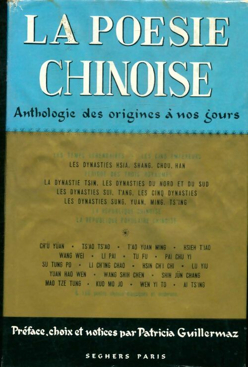 Livrenpoche : La poésie chinoise - Patricia Guillermaz - Livre