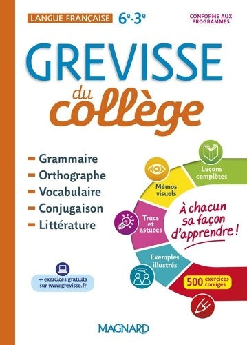 Livrenpoche : Grevisse du collège - Bénédicte Gaillard - Livre