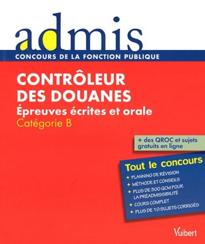 Livrenpoche : Concours contrôleur des douanes écrit oral catégorie b - Dominique Dumas - Livre
