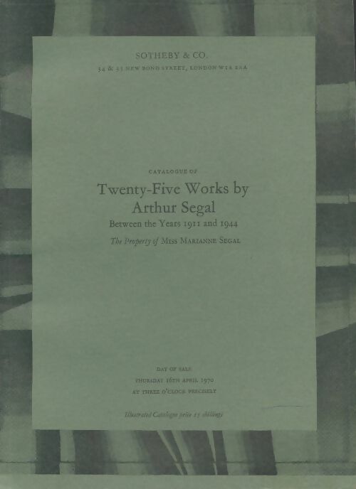 Livrenpoche : Catalogue of twenty-five works by Arthur Segal - Collectif - Livre