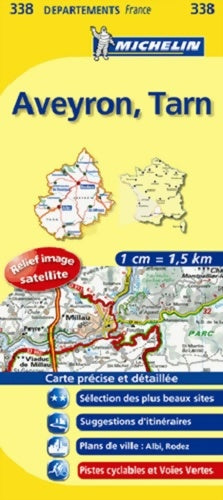 Livrenpoche : Carte dpartements aveyron tarn - Collectif - Livre