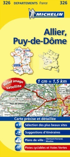 Livrenpoche : Carte dpartements allier puy-de-dme - Collectif - Livre