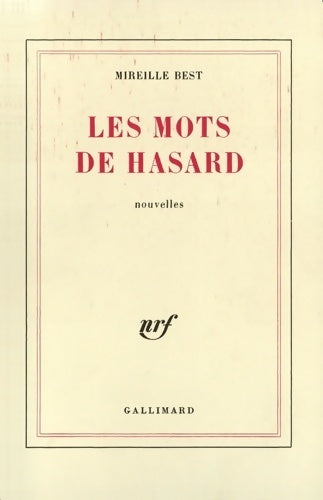 Livrenpoche : Les mots de hasard - Mireille Best - Livre