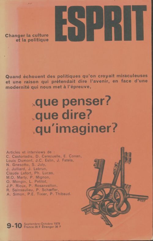Livrenpoche : Esprit n°33-34 - Collectif - Livre