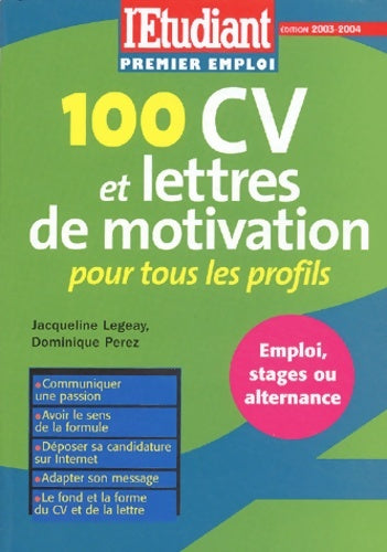Livrenpoche : 100 CV et lettres de motivation pour tous les profils - Collectif - Livre