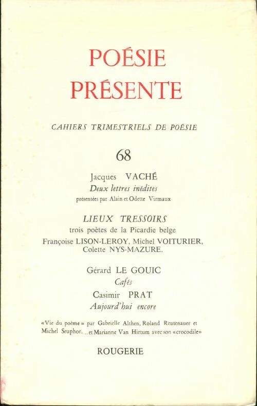 Livrenpoche : Poésie présente n°68 - Collectif - Livre