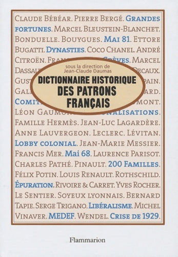 Livrenpoche : Dictionnaire historique des patrons français - Jean-Claude Daumas - Livre