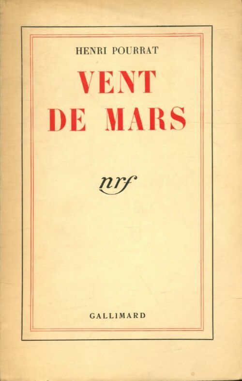 Livrenpoche : Vent de mars - Henri Pourrat - Livre