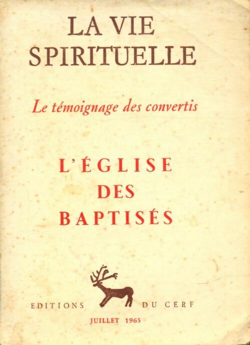 Livrenpoche : La vie spirituelle n°518 - Collectif - Livre