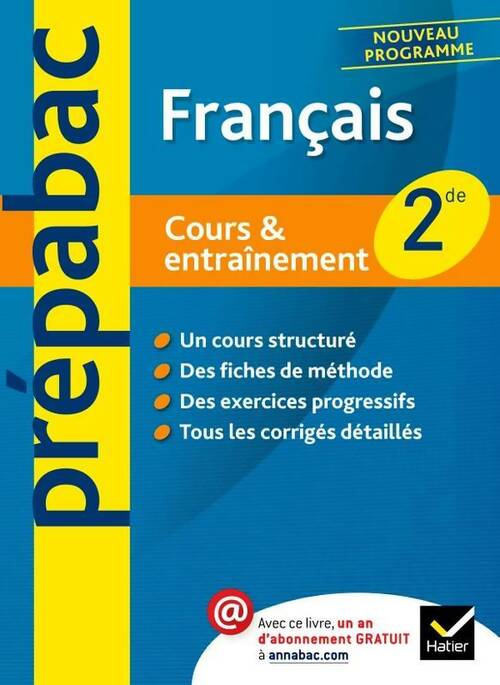 Livrenpoche : Français Seconde. Cours & entraînement - Marie Péan - Livre