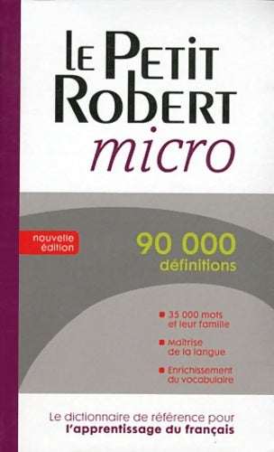 Livrenpoche : Le robert micro - Alain Rey - Livre