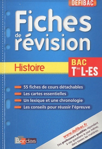 Livrenpoche : Histoire Terminale L/ES. Fiches de révision - Georges Riggi - Livre
