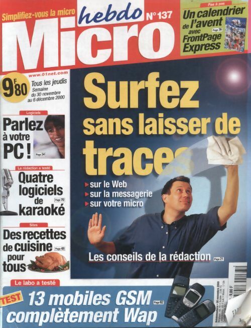 Livrenpoche : Micro hebdo n°137 : Surfez sans laisser de traces - Collectif - Livre