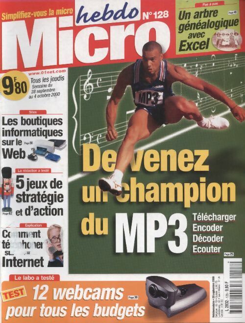 Livrenpoche : Micro hebdo n°128 : Devenez un champion de mp3 - Collectif - Livre