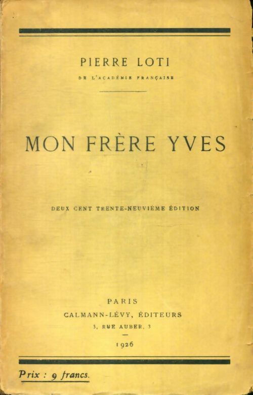 Livrenpoche : Mon frère Yves - Pierre Loti - Livre