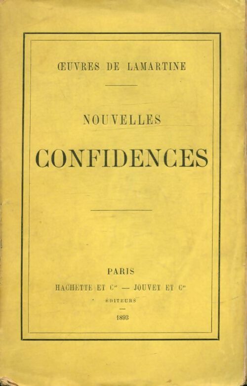 Livrenpoche : Nouvelles confidences - Lamartine - Livre
