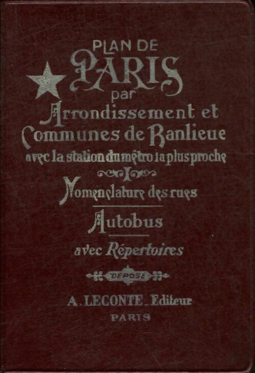 Livrenpoche : Plan de Paris par arrondissement et communes de banlieue - Collectif - Livre