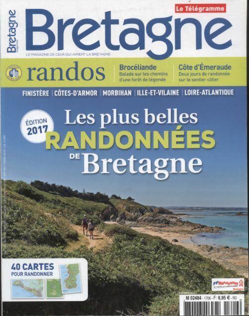 Livrenpoche : Bretagne magazine n°1706 : Les plus belles randonnées de Bretagne 2017 - Collectif - Livre