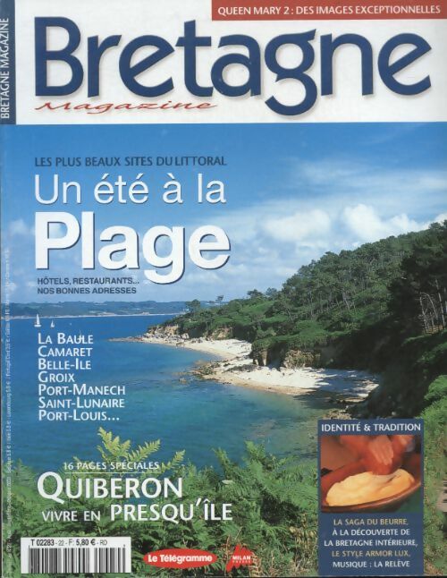 Livrenpoche : Bretagne magazine n°22 : Un été à la plage - Collectif - Livre