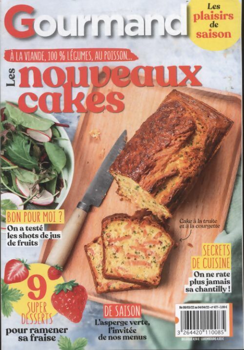 Livrenpoche : Gourmand n°477 : Les nouveaux cakes - Collectif - Livre