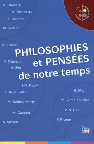 Livrenpoche : Philosophies et pensées de notre temps - Collectif - Livre