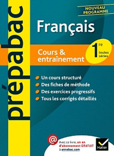 Livrenpoche : Français 1ère toutes séries. Cours & entraînement - Bertrand Darbeau - Livre