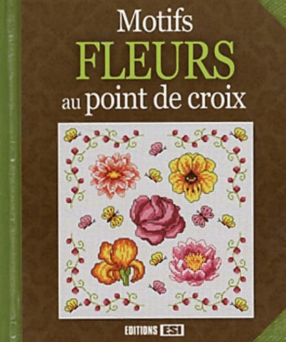 Livrenpoche : Motifs fleurs au point de croix - Brigitte Roquemont - Livre