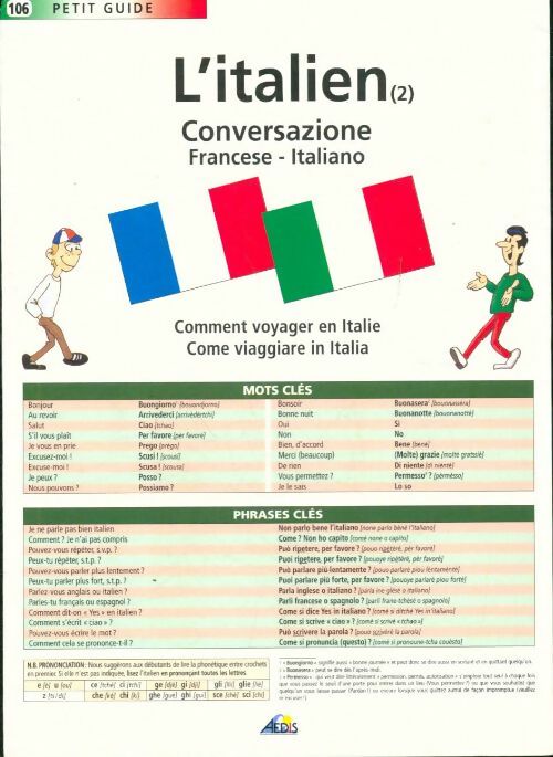 Livrenpoche : Pg106 - l'italien : Tome II conversazione - Catherine Leandri Ronchese - Livre