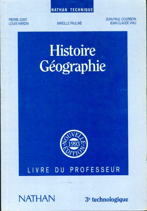 Livrenpoche : Histoire géographie 3e technologiques professeur - Joint - Livre