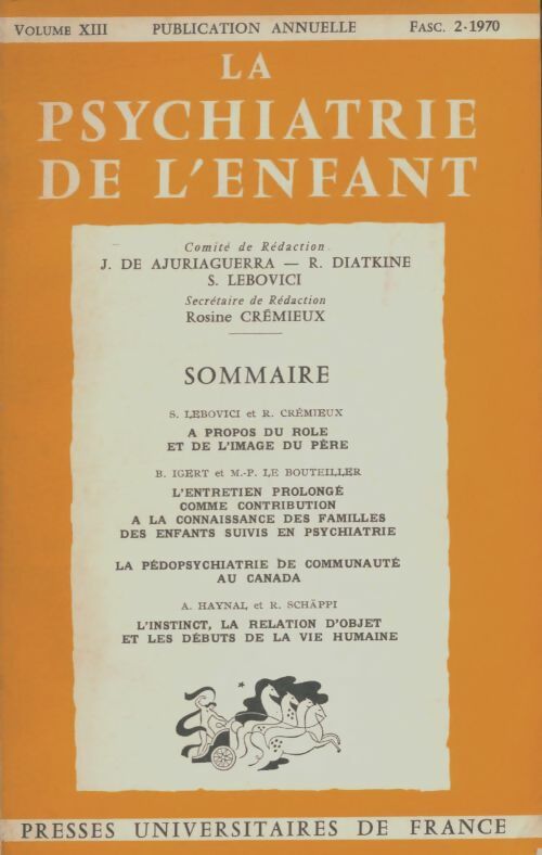 Livrenpoche : La psychiatrie de l'enfant - Collectif - Livre