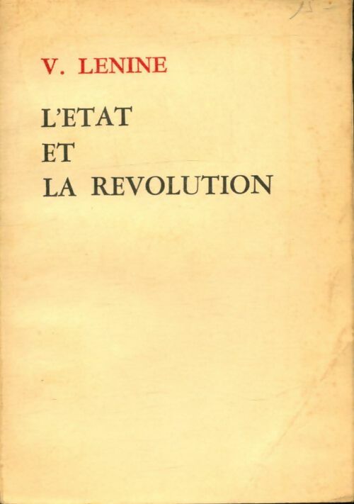 Livrenpoche : L'État et la révolution - Vladimir Illitch Lénine - Livre
