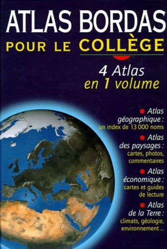 Livrenpoche : Atlas bordas pour le collège (ancienne edition) - Collectif - Livre