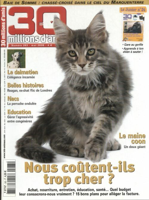 Livrenpoche : 30 millions d'amis n°263 : Nous coûtent-ils trop cher ? - Collectif - Livre