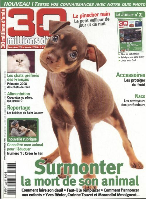 Livrenpoche : 30 millions d'amis n°260 : Surmonter la mort de son animal - Collectif - Livre