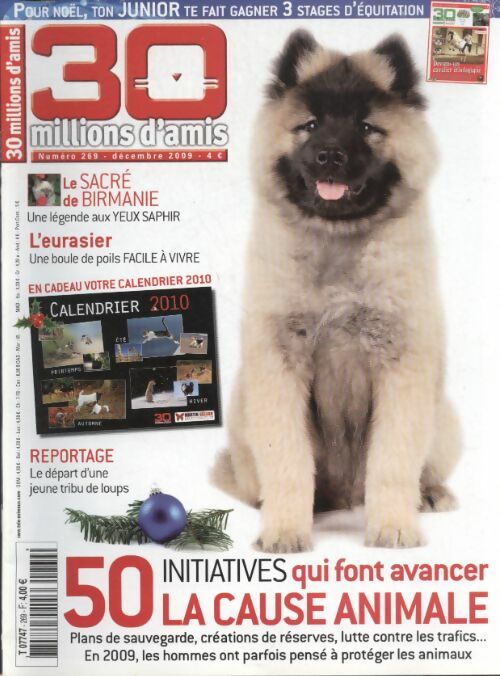 Livrenpoche : 30 millions d'amis n°269 : 50 initiatives qui font avancer la cause animale - Collectif - Livre