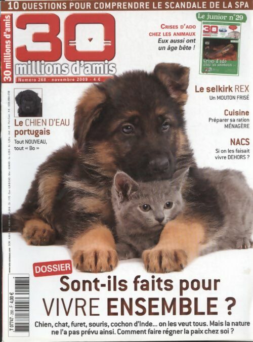 Livrenpoche : 30 millions d'amis n°268 : Sont-ils faits pour vivre ensemble ? - Collectif - Livre