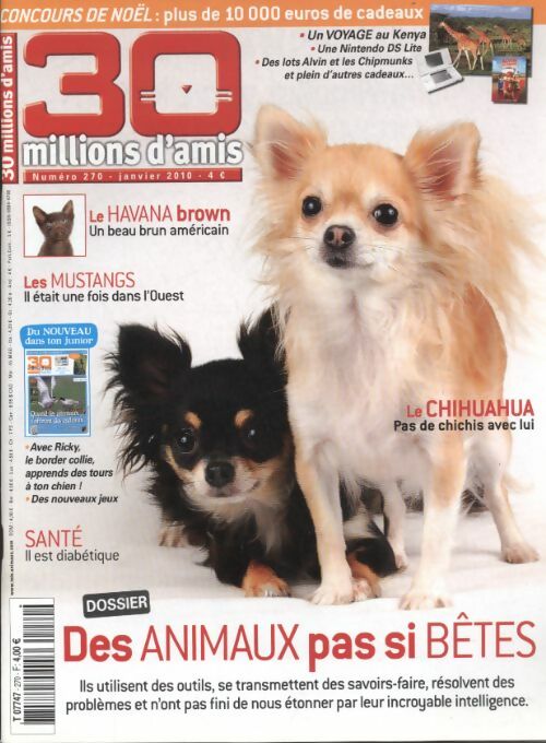 Livrenpoche : 30 millions d'amis n°270 : Des animaux pas si bêtes - Collectif - Livre