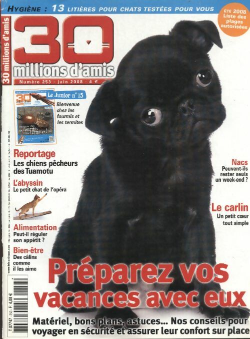 Livrenpoche : 30 millions d'amis n°253 : Préparez vos vacances avec eux - Collectif - Livre