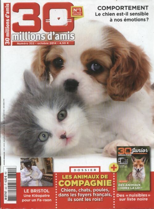 Livrenpoche : 30 millions d'amis n°322 : Comportement, le chien est il sensible à nos émotions ? - Collectif - Livre