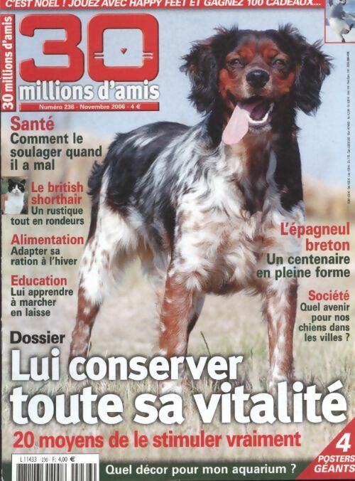 Livrenpoche : 30 millions d'amis n°236 : Lui conserver toute sa vitalité - Collectif - Livre