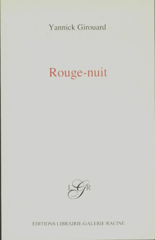 Livrenpoche : Rouge-nuit - Yannick Girouard - Livre