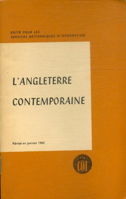 Livrenpoche : L'Angleterre contemporaine - Collectif - Livre