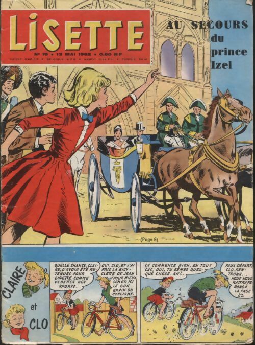 Livrenpoche : Lisette 1962 n°19 : Au secours du prince Izel - Collectif - Livre