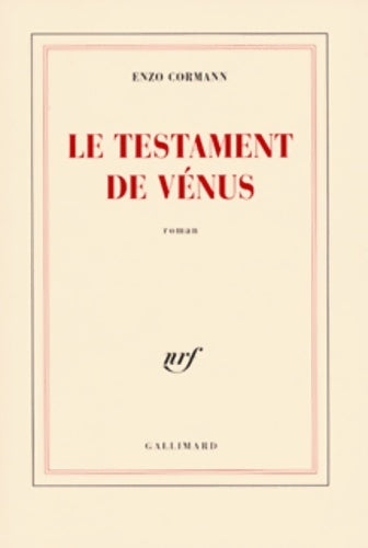 Livrenpoche : Le testament de vénus - Enzo Cormann - Livre