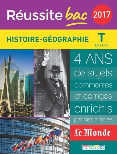 Livrenpoche : La compil 2017 histoire-géographie Terminale es l s - Collectif - Livre