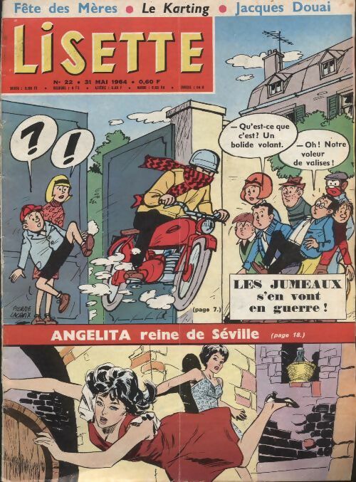 Livrenpoche : Lisette 1964 n°22 : Angelina reine de Séville - Collectif - Livre