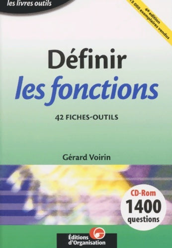 Livrenpoche : Définir les fonctions : 42 fiches-outils (1 livre + 1 cd-rom) - Gérard Voirin - Livre