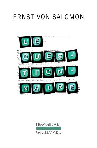 Livrenpoche : Le questionnaire - Ernst Von Salomon - Livre
