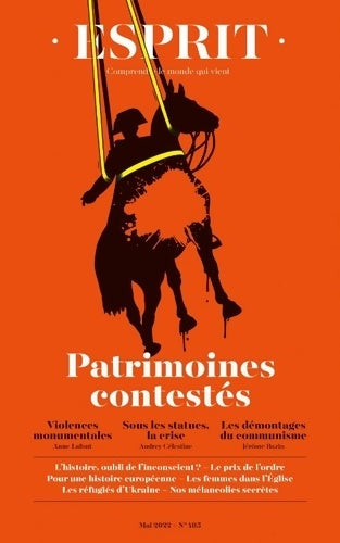 Livrenpoche : Esprit - patrimoines contestés : Mai 2022 - Anne Lafont - Livre